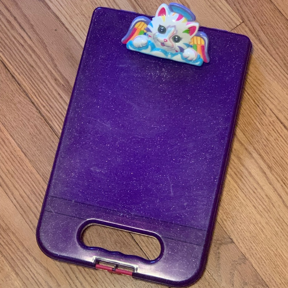 Lisa Frank / Angel Cat Clip Board / Project Storage Case - Picture 7 of 8